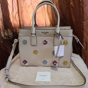 Kate Spade Cameron Flower Applique Satchel Bag